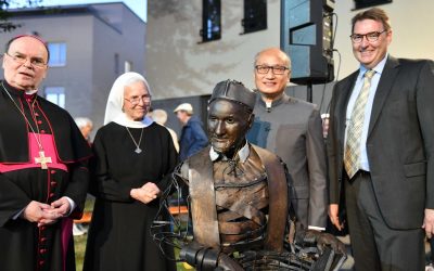 Una statua di Hung ad Augsburg